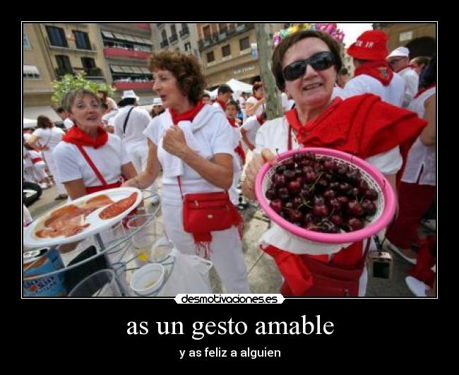as un gesto amable -