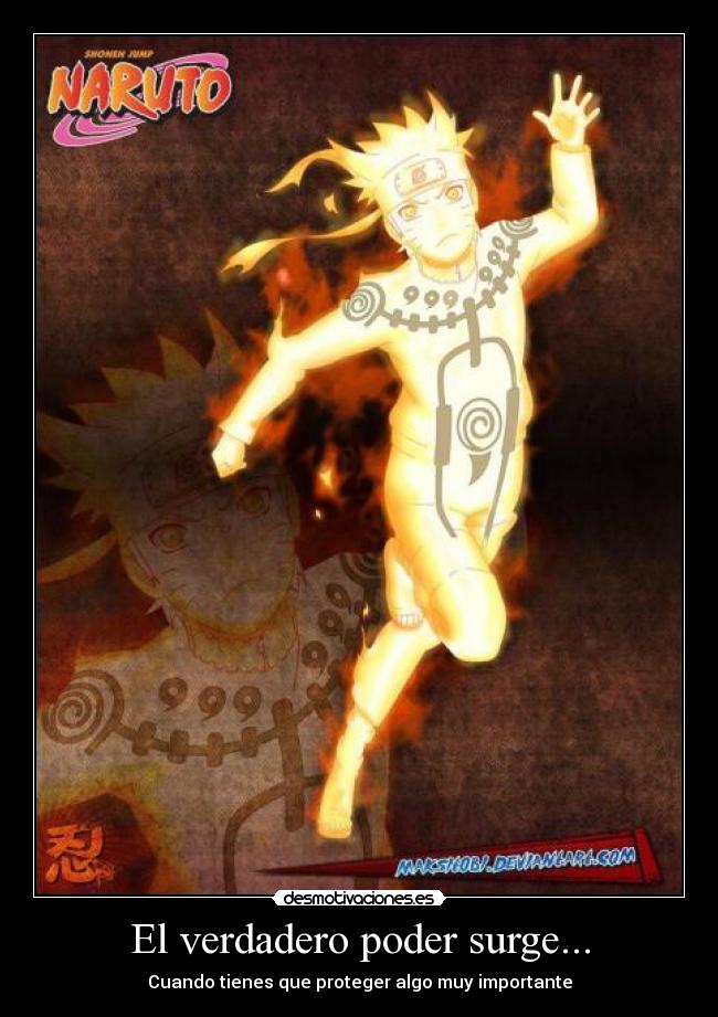 El verdadero poder surge... - Cuando tienes que proteger algo muy importante