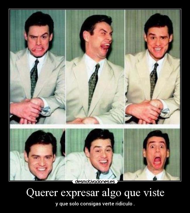 carteles jim carrey caras raras desmotivaciones