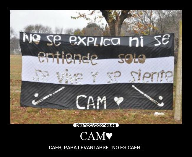 CAM♥ - CAER, PARA LEVANTARSE.. NO ES CAER ..