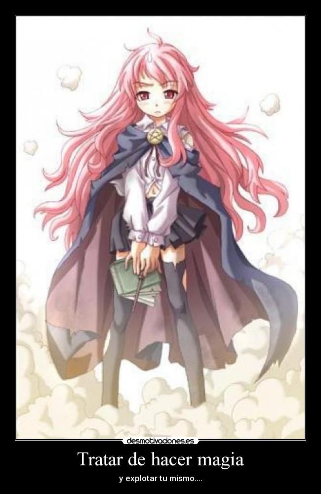 carteles anime zero tsukaima desmotivaciones