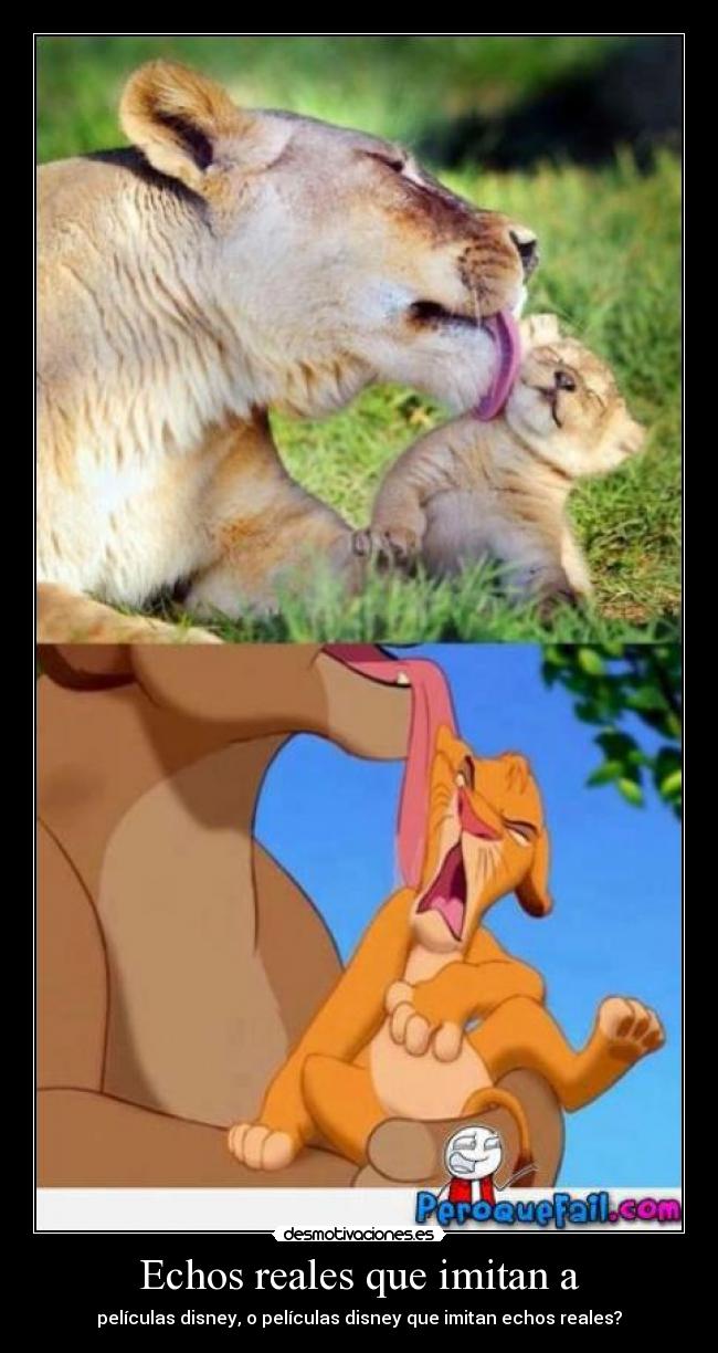 Echos reales que imitan a -