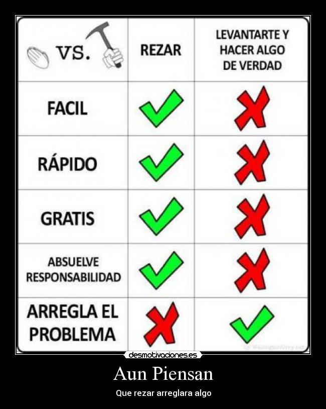 Aun Piensan - Que rezar arreglara algo