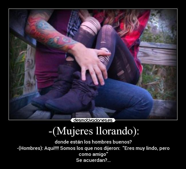 -(Mujeres llorando): -