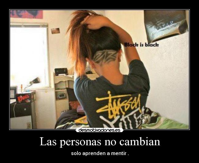 Las personas no cambian -