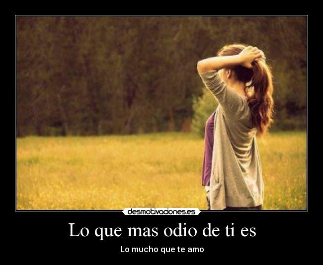 carteles odio odio amarte desmotivaciones