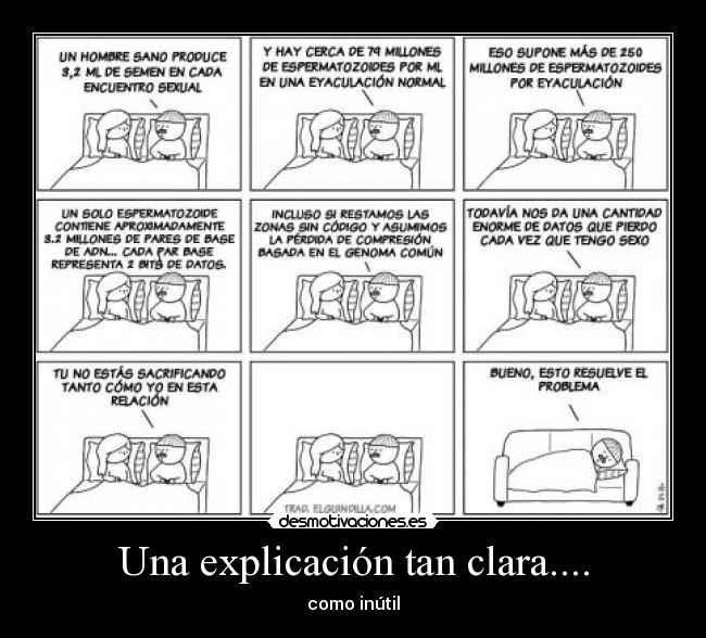 Una explicación tan clara.... - como inútil