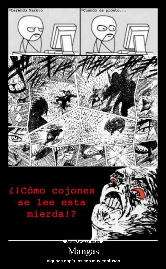 Mangas - algunos capítulos son muy confusos