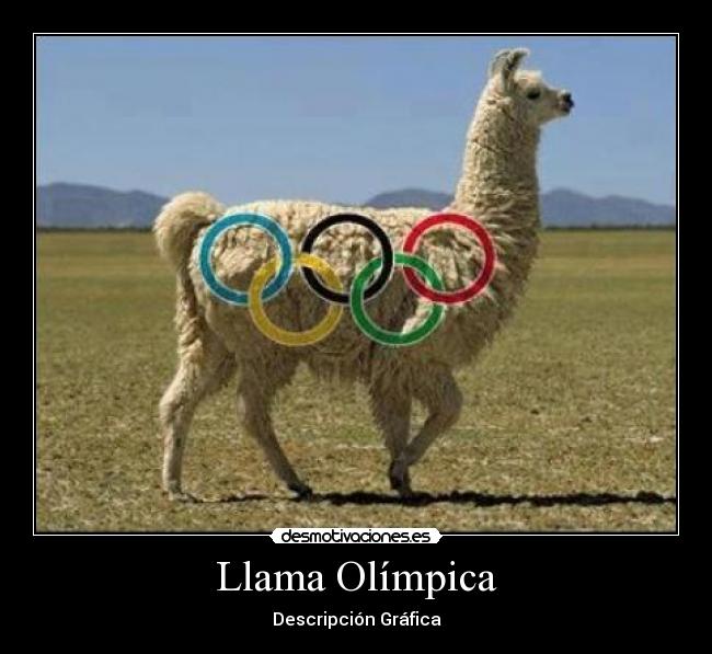 carteles llama olimpica desmotivaciones