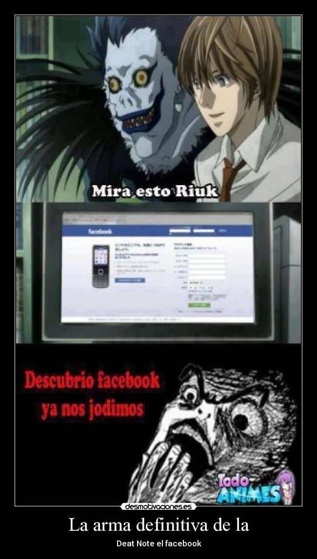 La arma definitiva de la - Deat Note el facebook
