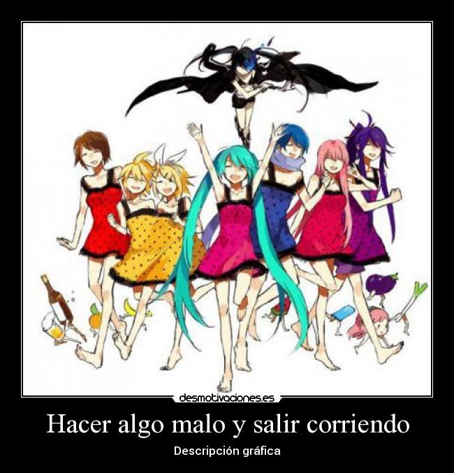 Hacer algo malo y salir corriendo - Descripción gráfica