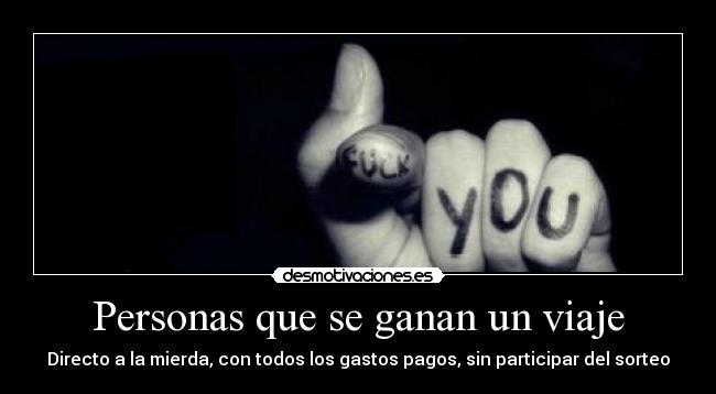 Personas que se ganan un viaje -