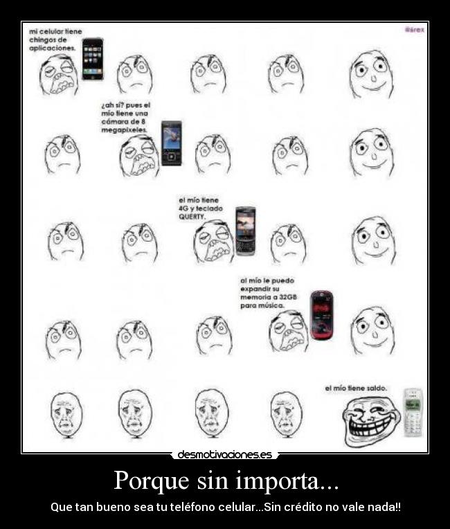 Porque sin importa... -