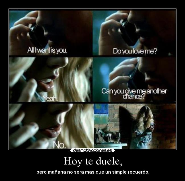 Hoy te duele, - 