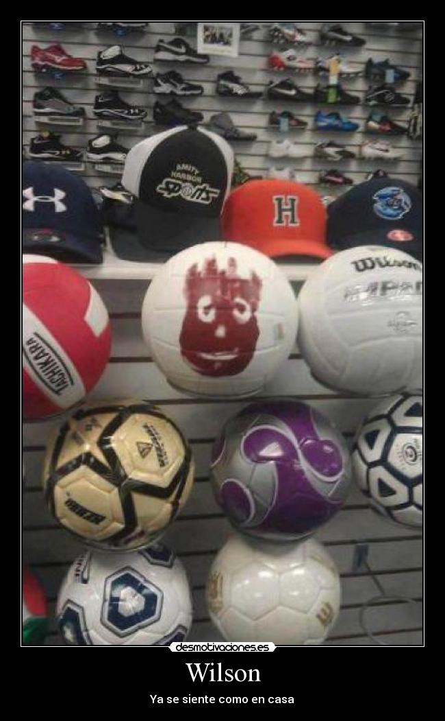 carteles wilson balones peliculas casa desmotivaciones
