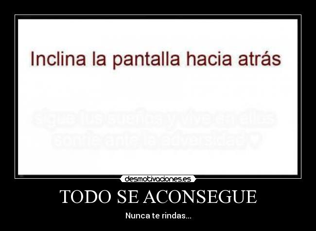 TODO SE ACONSEGUE -
