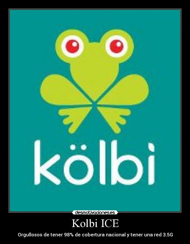 Kolbi ICE - Orgullosos de tener 98% de cobertura nacional y tener una red 3.5G