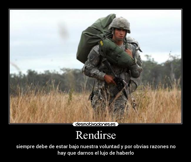 Rendirse -