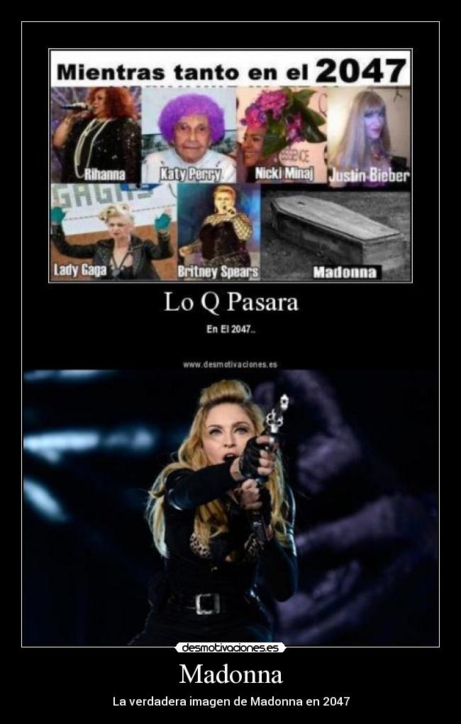 carteles madonna desmotivaciones