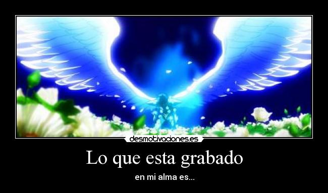 Lo que esta grabado -