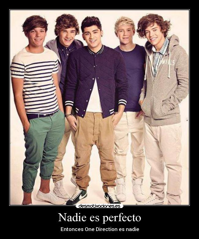 Nadie es perfecto - Entonces One Direction es nadie