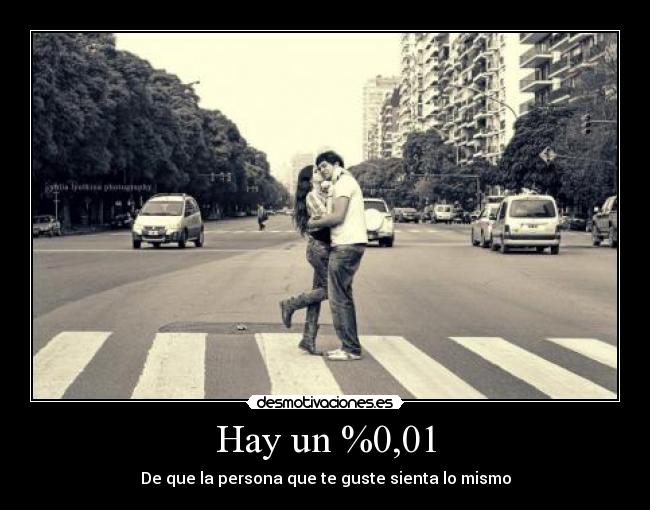 Hay un %0,01 -