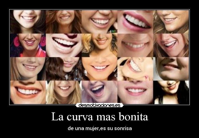 carteles sonrisa mujer curva bonita desmotivaciones