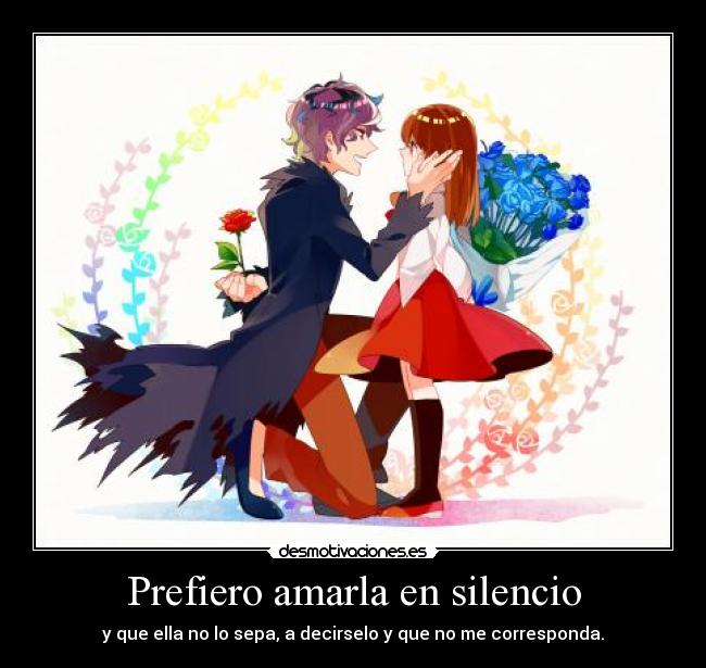 Prefiero amarla en silencio -