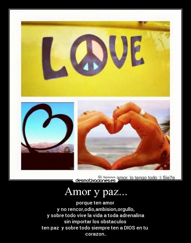 Amor y paz... - 