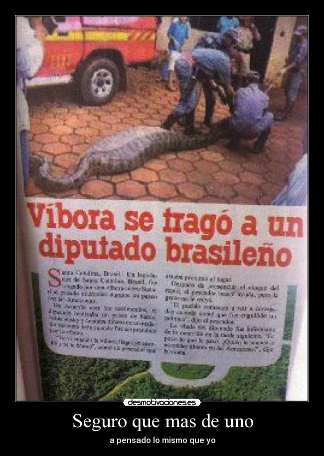 Seguro que mas de uno - 