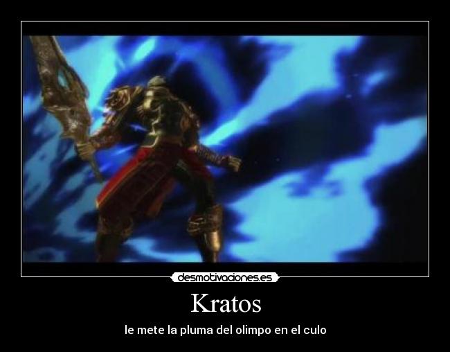 Kratos - le mete la pluma del olimpo en el culo