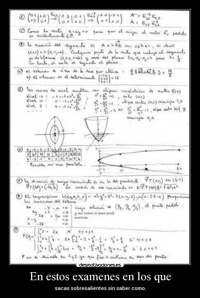 carteles examenes 1000 desmotivaciones