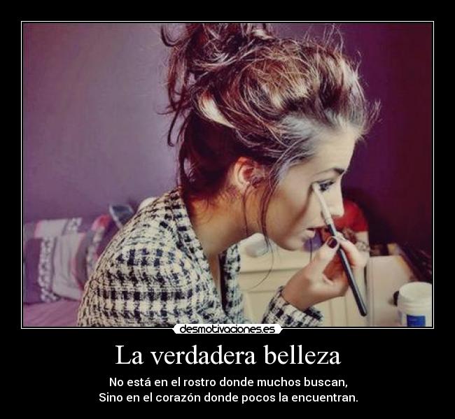 La verdadera belleza -