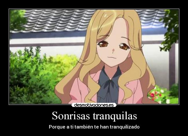Sonrisas tranquilas -