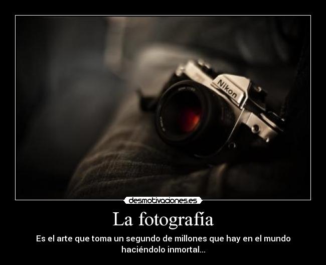 La fotografía -