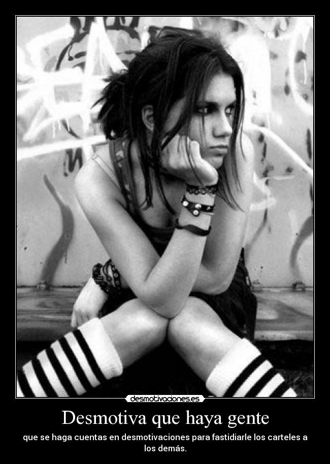 Desmotiva que haya gente -