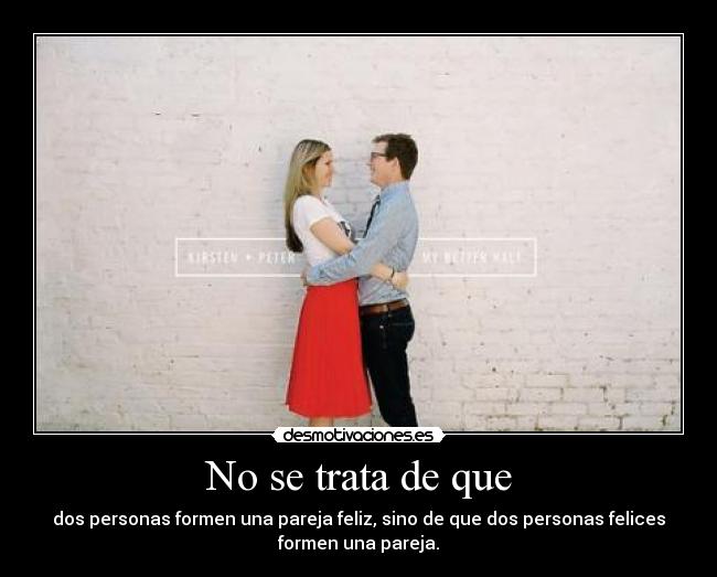 No se trata de que -