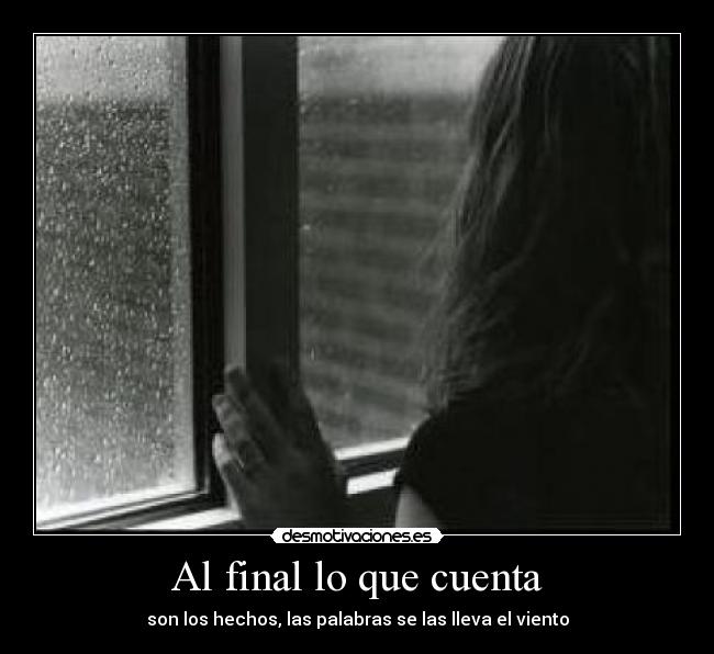 Al final lo que cuenta -