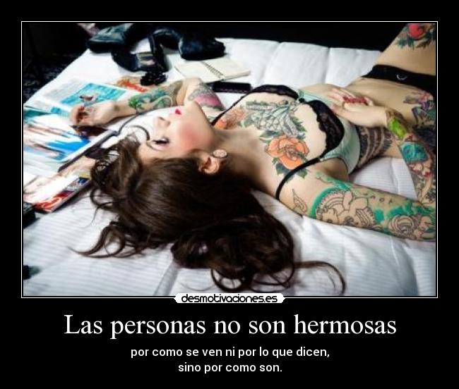 Las personas no son hermosas - 