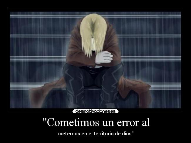 Cometimos un error al - 