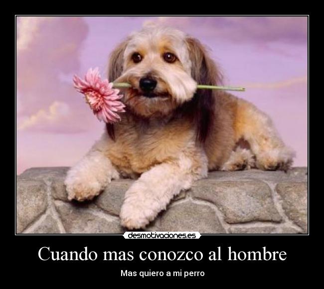 Cuando mas conozco al hombre - Mas quiero a mi perro
