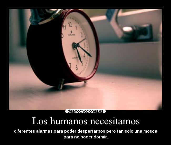 Los humanos necesitamos - 