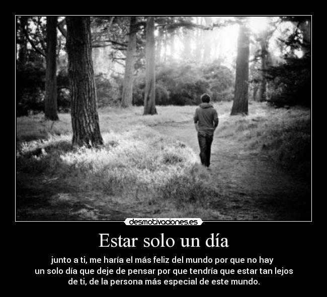 Estar solo un día - 