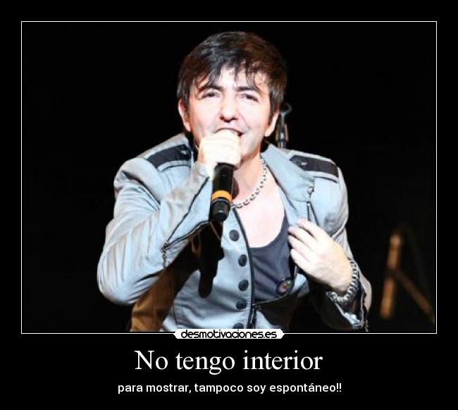 No tengo interior -