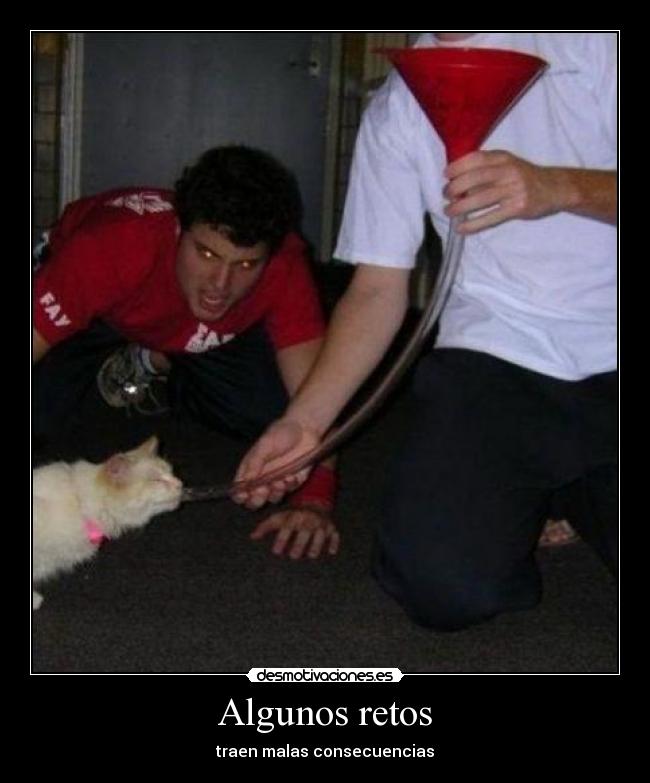 Algunos retos - traen malas consecuencias