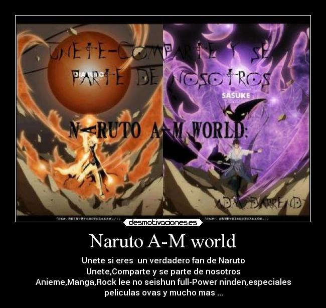 carteles naruto naruto narutoshippuden anime manga rock lee peliculas paginas naruto sasuke desmotivaciones