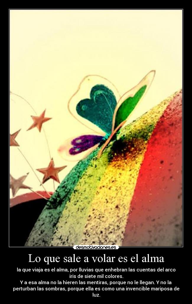 Lo que sale a volar es el alma - 