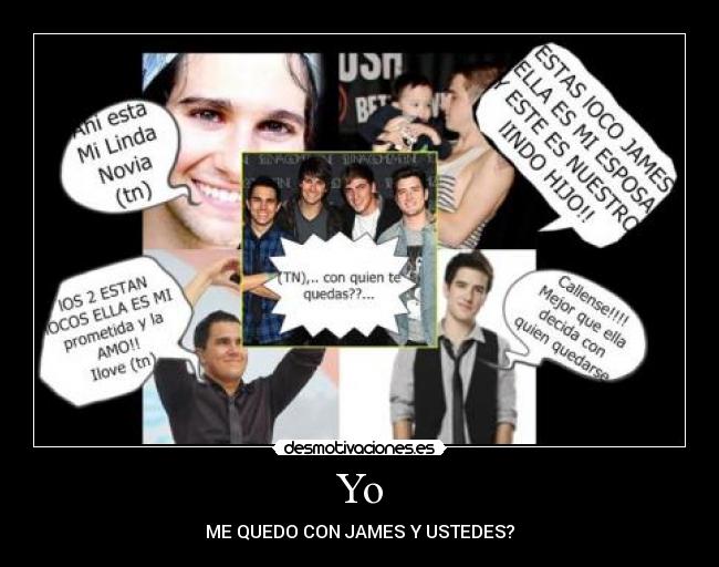 carteles btr big tme rush james kendall carlos logan con cual quedas desmotivaciones