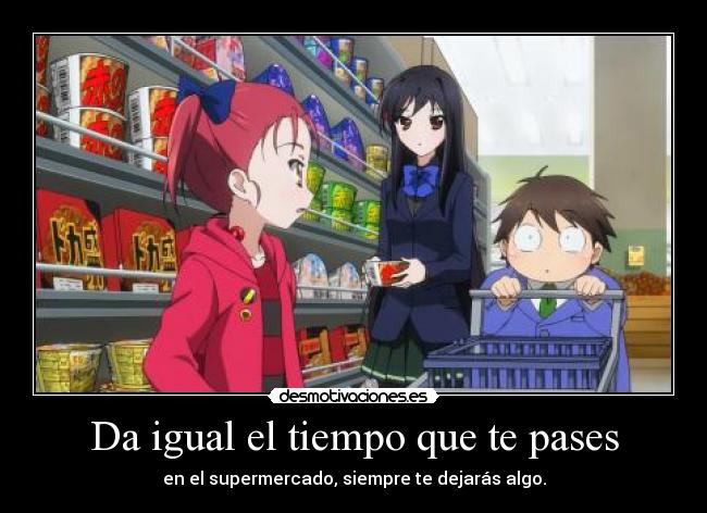 Da igual el tiempo que te pases - en el supermercado, siempre te dejarás algo.