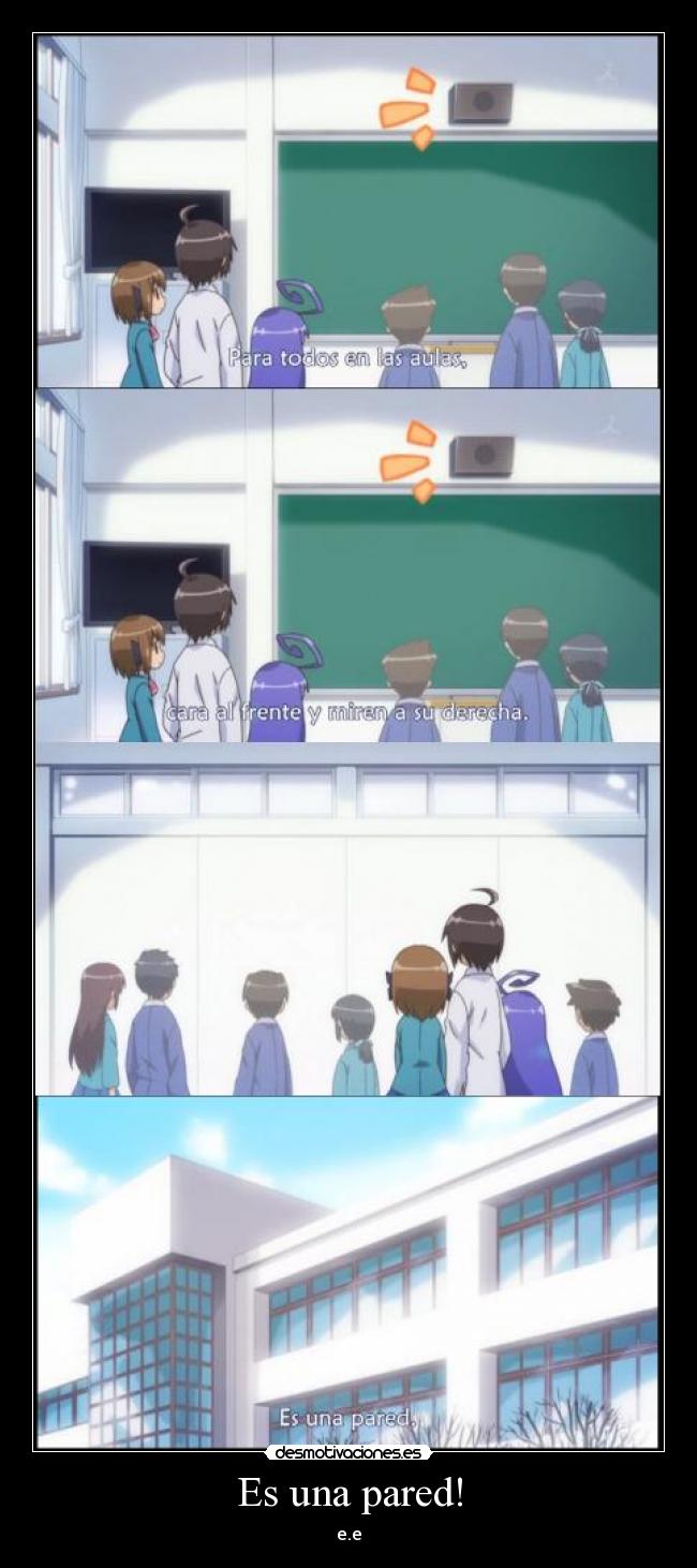 Es una pared! - e.e